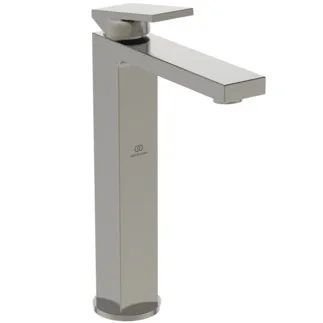 IDEAL STANDARD EXTRA - umyvadlová baterie 64x217x298 mm, svislá vzdálenost od středu výpusti 150 mm, stříbrná bouře, 5 l/min (3 bar), s výsuvným odpadem - EasyFix, omezovač průtoku, FirmaFlow, PVD technologie #BD506GN - nerezová ocel