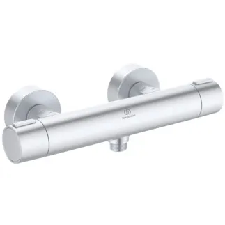 IDEAL STANDARD CERATHERM ALU+ - sprchová baterie AP 292x105x72 mm ve stříbrné barvě, 12 l/min (3 bary) - termostatická funkce, úspora vody a energie, hliníkové jádro #BD582SI