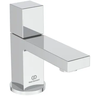 IDEAL STANDARD EXTRA - Podstavný ventil 55x149,5x130 mm, svislá vzdálenost 101 mm od středu výtoku, chrom, 5 l/min (3 bar), bez výsuvného odpadu - omezovač průtoku, povrch SmartShine #BD521AA - chrom