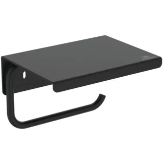 IDEAL STANDARD Alu+ - Držák na role papíru 150x114x95 mm v černé barvě - Základní prvky z hliníku #BD592XG - Silk Black