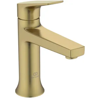 IDEAL STANDARD LDV - Umyvadlová baterie 52x159x178 mm, svislá vzdálenost od středu výpusti 118 mm, broušené zlato, 3,8 l/min (3 bar), bez výsuvného odpadu - EasyFix, PVD technologie #BD654A2 - Brushed Gold