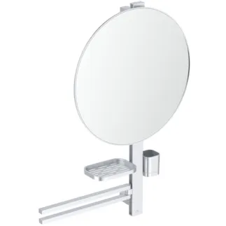 IDEAL STANDARD Alu+ - Kosmetické zrcadlo 640x145,5x817 mm ve stříbrné barvě - Základní prvky z hliníku #BD587SI