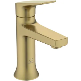 IDEAL STANDARD LDV - Umyvadlová baterie 52x142x169 mm, svislá vzdálenost od středu výpusti 100 mm, broušené zlato, 3,8 l/min (3 bar), bez výsuvného odpadu - EasyFix, PVD technologie #BD656A2 - Brushed Gold