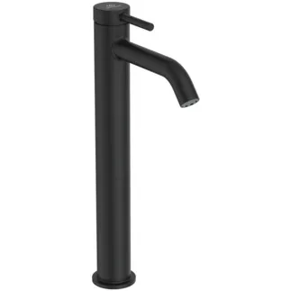 IDEAL STANDARD CERALINE NUOVO - umyvadlová baterie 48x166,5x332 mm, svislá vzdálenost od středu výpusti 135 mm, černá, 3,8 l/min (3 bar), s výsuvným odpadem - perlátorem, skrytý perlátor, BlueStart #BD960XG - Silk Black