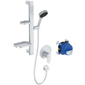 IDEAL STANDARD CERAFINE MODEL O - Sprchový balíček ve stříbrné barvě #BE127SI