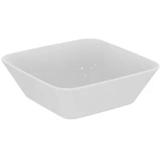 IDEAL STANDARD CONNECT AIR - mísa 400x400x135 mm, bílá lesklá, bez otvoru pro baterii, bez přepadu #E034701 - Bílá (Alpine)