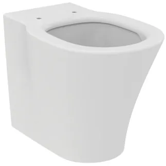 IDEAL STANDARD CONNECT AIR - Podlahové WC (otevřená záda) 360x545x400 mm v bílé barvě, plné splachování CL1 4,5 - 6 l/min, horizontální odtok - CL1, technologie splachování AquaBlade, IdealPlus #E0042MA - Bílá (Alpine) s Ideal Plus