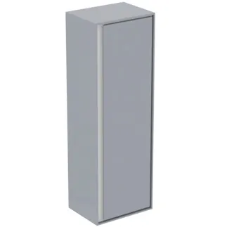 IDEAL STANDARD C.AIR - Skříň 400x300x1200 mm, světle šedá lesklá / bílá matná, 1 dveře - SoftClosing, Předmontováno, Dřevo z udržitelných zdrojů #E0834EQ - Světle šedá lesklá / bílá matná