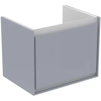 IDEAL STANDARD C.AIR - toaletní skříňka 500x360x400 mm, světle šedá lesklá / bílá matná, 1 zásuvka - SoftClosing, prostorově úsporná, předmontovaná #E0817EQ - světle šedá lesklá / bílá matná