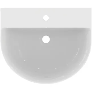 IDEAL STANDARD CONNECT AIR - Umyvadlo 550x460x160 mm v bílé barvě, 1 otvor pro baterii, s přepadem - IdealPlus #E0698MA - Bílá (Alpine) s Ideal Plus, obrázek 4
