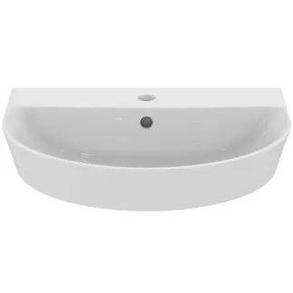 IDEAL STANDARD CONNECT AIR - Umyvadlo 550x460x160 mm v bílé barvě, 1 otvor pro baterii, s přepadem - IdealPlus #E0698MA - Bílá (Alpine) s Ideal Plus, obrázek 2