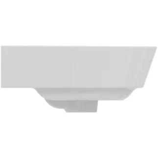 IDEAL STANDARD CONNECT AIR - Umyvadlo s ručním oplachováním 400x350x150 mm, bílé lesklé, 1 otvor pro baterii, s přepadem - prostorově úsporné umyvadlo #E070101 - Bílá (Alpine), obrázek 3