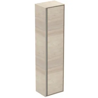 IDEAL STANDARD C.AIR - Skříň 400x300x1600 mm v dekoru světlé borovice, 1 dveře - SoftClosing, předmontovaná #E0832UK - dekor světlá borovice/hnědá matná