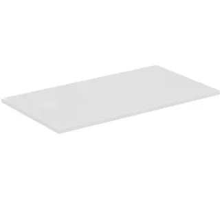 IDEAL STANDARD C.AIR - Umyvadlová deska 804x442x18 mm v bílém lesku / bílém matu #E0849B2 - Bílý lesk / bílý mat