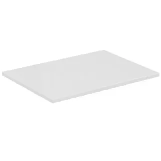 IDEAL STANDARD C.AIR - Umyvadlová deska 604x442x18 mm v bílém lesku / bílém matu #E0848B2 - Bílý lesk / bílý mat