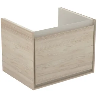 IDEAL STANDARD C.AIR - toaletní stolek 530x409x400 mm v dekoru světlé borovice, 1 zásuvka - SoftClosing, předmontovaný #E0846UK - dekor světlé borovice/hnědý matný