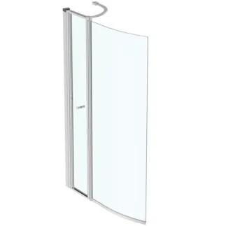 IDEAL STANDARD CONNECT AIR - Skříň na vanu 890x290x1420 mm ve stříbrném rámu, čiré sklo #E1137EO - Stříbrný rám, čiré sklo