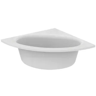 IDEAL STANDARD CONNECT AIR - Rohová vana 1697x1233x465 mm, bílá lesklá, bez otvoru pro baterii, s přepadem, bez výsuvného odpadu - rohový model, odolný proti detergentům, odolný proti světlu #E124801 - Bílá (Alpine)
