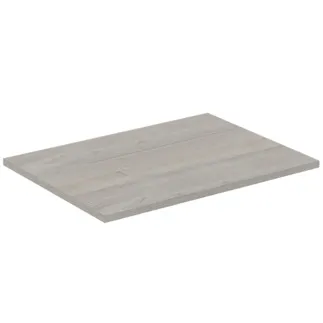 IDEAL STANDARD C.AIR - Umyvadlová deska 604x442x18 mm v dekoru dub šedý / bílý mat #E0848PS - dekor dub šedý / bílý mat