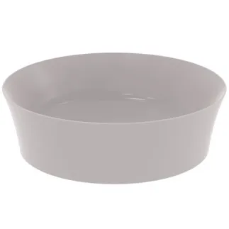 IDEAL STANDARD IPALYSS - Mísa 400x400x120 mm, betonově šedá, bez otvoru pro baterii, bez přepadu - Diamatec #E1398V9 - Betonově šedá