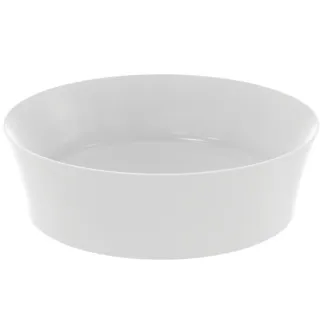 IDEAL STANDARD IPALYSS - Mísa 400x400x120 mm v bílé hedvábně matné barvě, bez otvoru pro baterii, bez přepadu - Diamatec #E1398V1 - hedvábně bílá