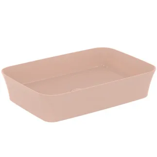 IDEAL STANDARD IPALYSS - Mísa 550x380x125 mm v nude barvě, bez otvoru pro baterii, bez přepadu - Diamatec, prostorově úsporné umyvadlo #E2076V7 - Nude