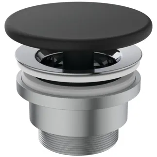 IDEAL STANDARD Ventil s neuzavíratelným dříkem 72x72 mm v černém saténovém provedení #E2114V3 - Black
