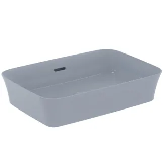 IDEAL STANDARD IPALYSS - Mísa 550x380x145 mm v práškové barvě, bez otvoru pro baterii, s přepadem - Diamatec, prostorově úsporné umyvadlo #E2078X8 - prášková modř