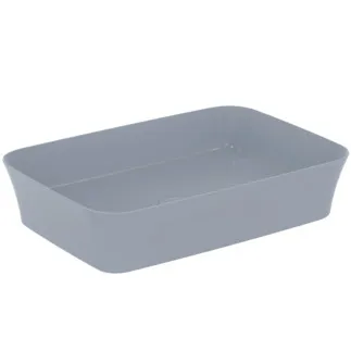 IDEAL STANDARD IPALYSS - Mísa 550x380x125 mm v práškové barvě, bez otvoru pro baterii, bez přepadu - Diamatec, prostorově úsporné umyvadlo #E2076X8 - prášková modř
