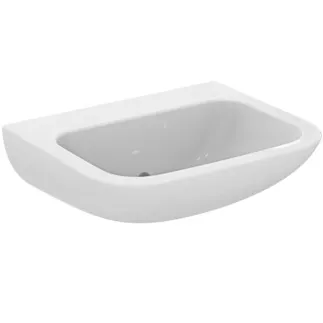IDEAL STANDARD CONTOUR 21+ - Umyvadlo 500x400x200 mm v bílé lesklé barvě, bez otvoru pro baterii, bez přepadu - SmartGuard+ #E2327HY - White (SmartGuard)