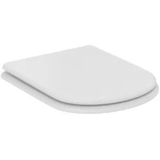 IDEAL STANDARD CALLA - Sendvičové sedátko 365x430x50 mm v bílém lesku - SoftClosing WC #E251801 - Bílá (Alpine)