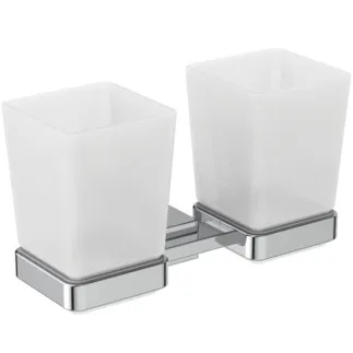 IDEAL STANDARD IOM SQUARE - Zásobník na zubní kartáčky 175x93x107 mm v chromu #E2205AA - Chrome