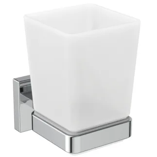 IDEAL STANDARD IOM SQUARE - Zásobník na zubní kartáčky 65x97x107 mm v chromu #E2204AA - Chrome