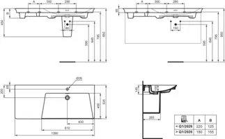 IDEAL STANDARD LDV - Nástěnný sloupek 180x280x340 mm v bílém lesku #E267101 - Bílá (Alpine), obrázek 7
