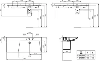 IDEAL STANDARD LDV - Nástěnný sloupek 180x280x340 mm v bílém lesku #E267101 - Bílá (Alpine), obrázek 6