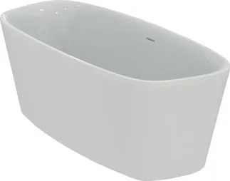 IDEAL STANDARD DEA - Volně stojící vana 1700x755x610 mm v bílé lesklé barvě, bez otvoru pro baterii, s přepadem, bez výsuvného odpadu - odolná proti detergentům, odolná proti světlu #E306601 - bílá (Alpine)