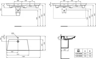 IDEAL STANDARD LDV - Nábytkové umyvadlo 1260x535x145 mm v bílém lesku, 1 otvor pro baterii, s přepadem #E263201 - Bílá (Alpine), obrázek 5