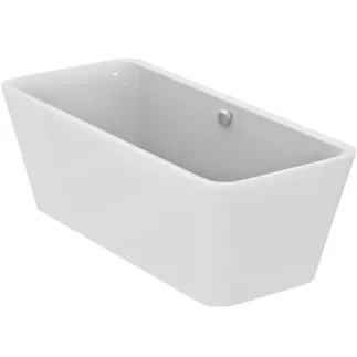 IDEAL STANDARD TONIC II - Volně stojící vana 1800x800x600 mm v bílé lesklé barvě, bez otvoru pro baterii, s přepadem, bez výsuvného odpadu - Odolná proti detergentům, odolná proti světlu #E398201 - Bílá (Alpine)