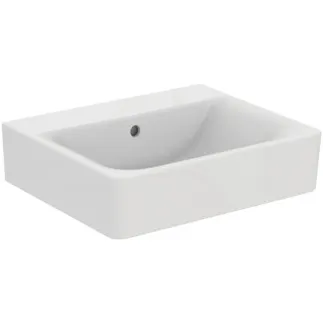 IDEAL STANDARD CONNECT - Umyvadlo 550x460x175 mm v bílé barvě, bez otvoru pro baterii, s přepadem - IdealPlus #E8111MA - Bílá (Alpine) s Ideal Plus
