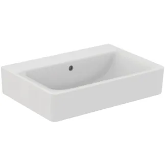 IDEAL STANDARD CONNECT - Umyvadlo 650x460x175 mm v bílé barvě, bez otvoru pro baterii, s přepadem - IdealPlus #E8104MA - Bílá (Alpine) s Ideal Plus