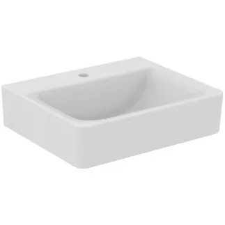 IDEAL STANDARD CONNECT - Umyvadlo 550x460x175 mm v bílé barvě, 1 otvor pro baterii, bez přepadu - IdealPlus #E8113MA - Bílá (Alpine) s Ideal Plus