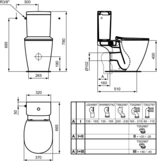 IDEAL STANDARD CONNECT - splachovací nádržka na WC 320x175x380 mm, mechanická v bílé barvě - IdealPlus #E7971MA - Bílá (Alpine) s Ideal Plus, obrázek 7