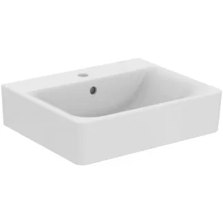 IDEAL STANDARD CONNECT - Umyvadlo 550x460x175 mm v bílé barvě, 1 otvor pro baterii, s přepadem - IdealPlus #E7139MA - Bílá (Alpine) s Ideal Plus