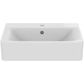 IDEAL STANDARD CONNECT - Umyvadlo 550x460x175 mm v bílé barvě, 1 otvor pro baterii, s přepadem - IdealPlus #E7139MA - Bílá (Alpine) s Ideal Plus, obrázek 2