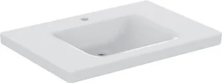 IDEAL STANDARD CONNECT FREEDOM - Umyvadlo 800x555x165 mm v bílém lesku, 1 otvor pro baterii, bez přepadu #E548601 - Bílá (Alpine)
