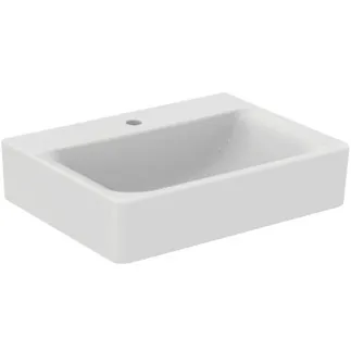IDEAL STANDARD CONNECT - Umyvadlo 600x460x175 mm v bílém lesku, 1 otvor pro baterii, bez přepadu #E810301 - Bílá (Alpine)