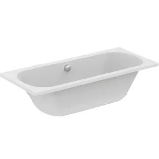 IDEAL STANDARD HOTLINE - Vana ve tvaru těla 1700x750x465 mm v bílé lesklé barvě, bez otvoru pro baterii, s přepadem, bez výsuvného odpadu - Odolná proti detergentům, odolná proti světlu #K274901 - Bílá (Alpine)