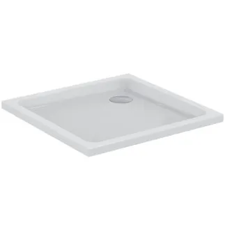 IDEAL STANDARD HOTLINE - Čtvercová sprchová vanička 900x900x80 mm v bílé lesklé barvě, bez výsuvného odpadu - odolná proti detergentům, světlu #K276701 - Bílá (Alpine)