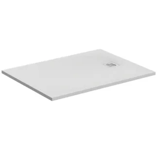 IDEAL STANDARD ULTRA FLAT - Obdélníková sprchová vanička 1000x700x30 mm v kararské bílé barvě - rohový model, antibakteriální, protiskluzový povrch, bezbariérová, podle DIN 18040, možnost řezání na míru, opravitelná, výška 30 mm #K8218FR - kararská bílá