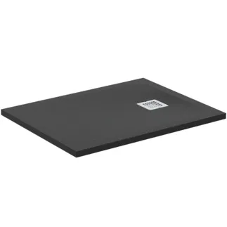 IDEAL STANDARD ULTRA FLAT S - Obdélníková sprchová vanička 900x700x30 mm v černé barvě, bez výsuvného odpadu - antibakteriální, protiskluzový povrch, bezbariérová, v souladu s DIN 18040, možnost řezání na míru, opravitelná, výška 30 mm #K8190FV - břidlice